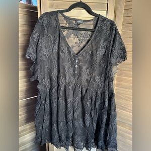 Torrid lace short sleeve top